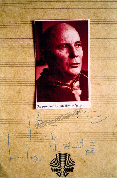 Henze, Hans Werner - Autograph Music Quote