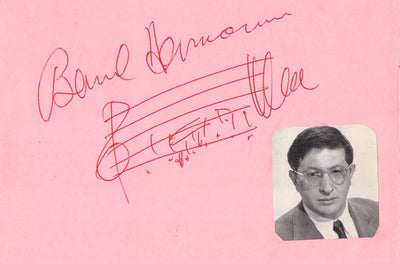 Herrmann, Bernard - Autograph Music Quote Signed