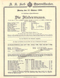 Hof-Operntheater - Lot of 19 Vintage Playbills 1900