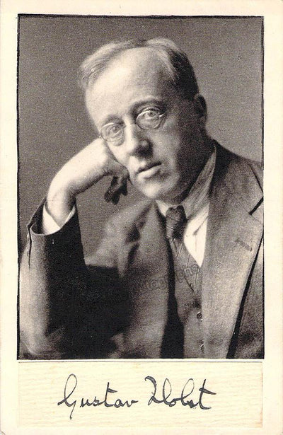 Holst, Gustav - Signature Cut with Photo Postcard