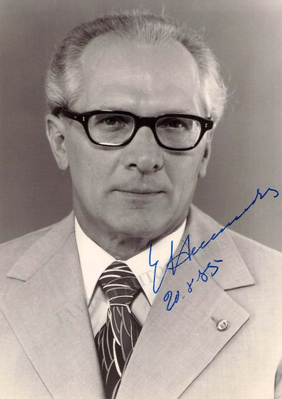 Honecker, Erich - Signed Photo 1985