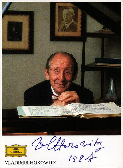 Horowitz, Vladimir - Signed Photo 1988