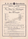 Imperial & Royal Court Opera, Vienna - 12 Playbill Lot 1913-1916
