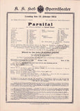 Imperial & Royal Court Opera, Vienna - 12 Playbill Lot 1913-1916