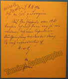 Ivogun, Maria - Signed Letter