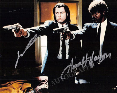 Jackson, Samuel L. - Travolta, John - Double Signed Photograph in "Pulp Fiction"
