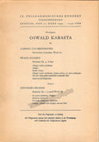 Kabasta, Oswald - Concert Program Berlin 1943