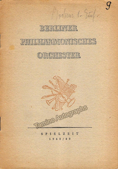 Kabasta, Oswald - Concert Program Berlin 1943