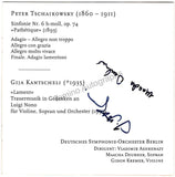 Kancheli, Giya - Kremer, Gidon & Others - Signed Program Berlin 1995