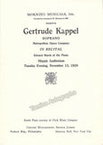 Kappel, Gertrude - Lot of 16 Unsigned Playbills & Programs