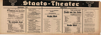 Karajan, Herbert von - Berlin Staats-Oper Playbill Lot 1941-44