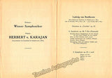 Karajan, Herbert von - Lot of 10 Programs Gesellschaft der Musikfreunde 1952-1953