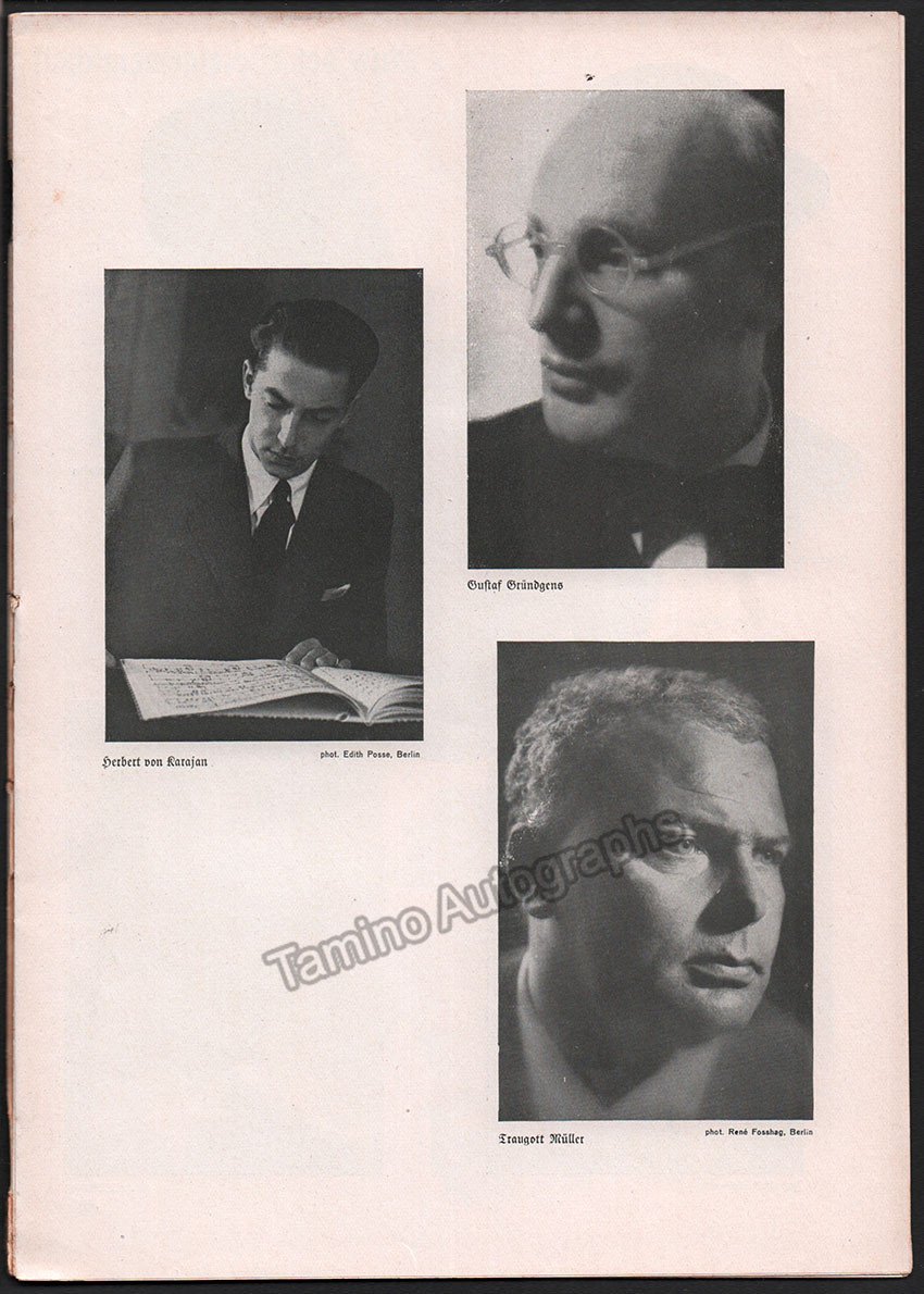 Karajan, Herbert von - The Magic Flute Program 1938 - Tamino