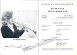 Kempe, Rudolf - Coffman, Janis Marshelle - Signed Program Kassel 1974