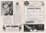Kempff, Wilhelm - 4 Concert Programs - Teatro Colón, Buenos Aires, 1948-51