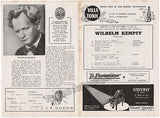 Kempff, Wilhelm - 4 Concert Programs - Teatro Colón, Buenos Aires, 1948-51