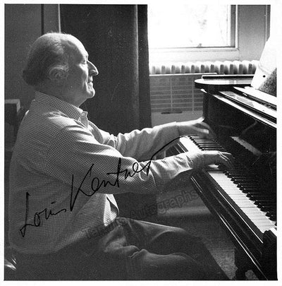 Kentner, Louis - Signed Photo Playing