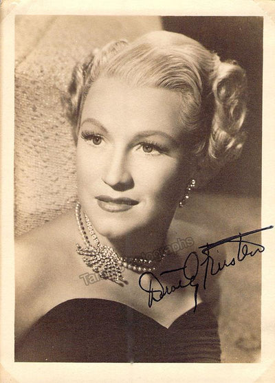 KIRSTEN, Dorothy (Various Autographs)