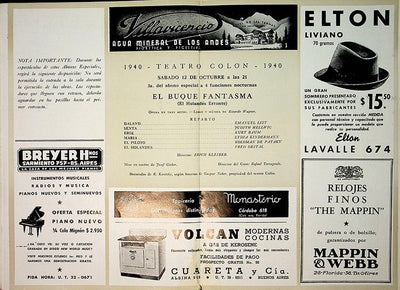 Kleiber, Erich - Teatro Colón Program Lot 1927-1952