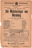 Klemperer, Otto - 3 Playbills Strassburg 1916-17