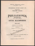Klemperer, Otto - Program Lot 1954-1962