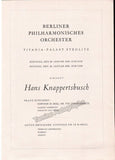 Knappertsbusch, Hans - Program Lot 1943-1959