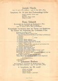 Knappertsbusch, Hans - Program Lot Wiener Philharmoniker 1947-1952