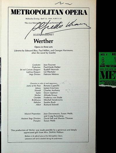 Kraus, Alfredo in Werther 1988 (I)