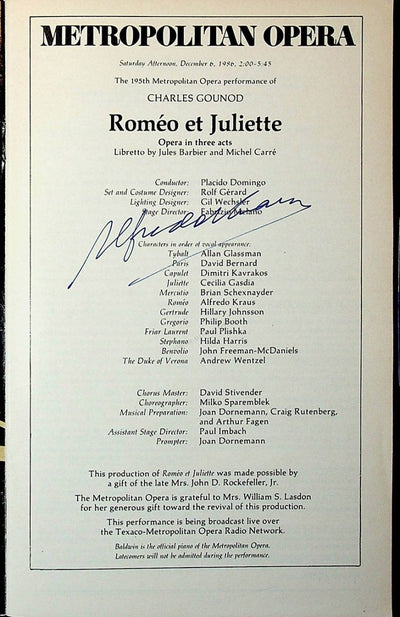 Kraus, Alfredo in Romeo et Juliette 1986