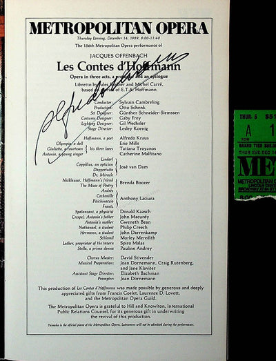 Kraus, Alfredo in Les Contes d'Hoffmann 1989