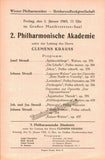 Krauss, Clemens - Vienna Philharmonic Program Lot 1942-1950
