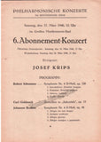 Krips, Josef - Lot of 8 Programs 1927-1946