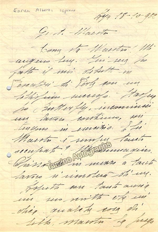 Signned Letters La Scala - Lot of Autograph Letters Signed + Typed Letters Signed + Un ...