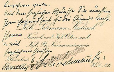 Signed Personal Card & Photo