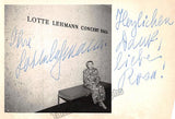 Lehmann, Lotte - Autograph Lot Photos & Cards