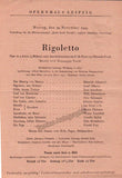 Leipzig Opera WWII - Lot of 13 Playbills