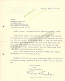 Lincke, Paul - Typed Letters Signed 1936-37