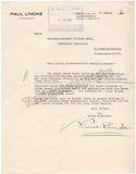 Lincke, Paul - Typed Letters Signed 1936-37