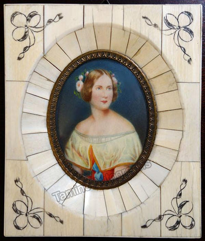 Lind, Jenny - Vintage Ivory Framed Portrait
