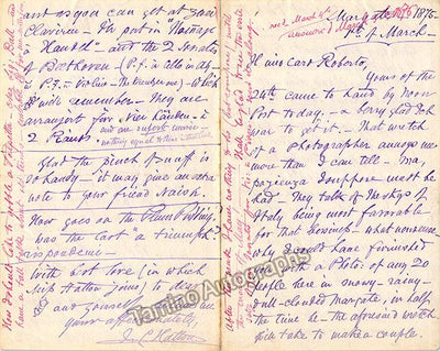 Liptrot, John - Autograph Letter Signed 1875