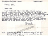 Liszt, Franz - Autograph Letter Signed 1855 + Cabinet Photo