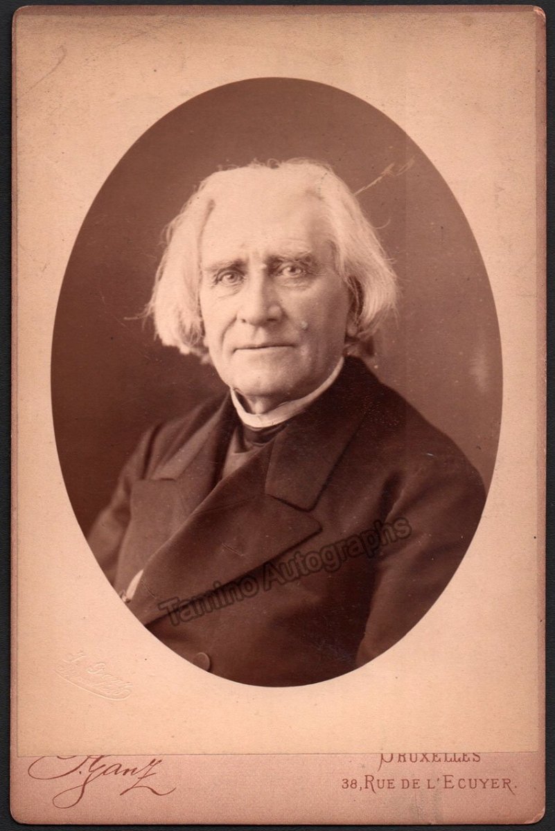 Liszt, Franz - Autograph Letter Signed 1855 + Cabinet Photo - Tamino