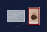Liszt, Franz - Autograph Note Signed with Carte-de-Visite