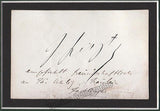 Liszt, Franz - Handwritten Card Matted with Photo