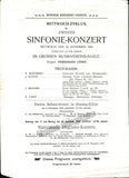 Loewe, Ferdinand -  Lot of 6 Programs 1902-1921 - Mahler Concert Announcement