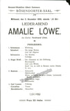 Loewe, Ferdinand -  Lot of 6 Programs 1904-1909