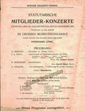 Loewe, Ferdinand -  Lot of 6 Programs 1904-1909