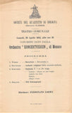Loewe, Ferdinand - Program Lot Bologna 1910-1912