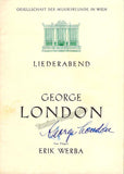 London, George - Lot of Signed Photos & Programs 1951-1955
