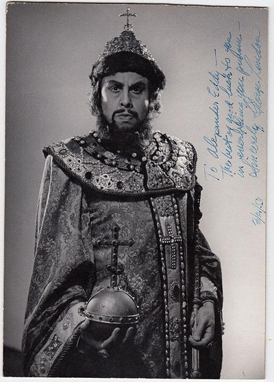 London, George - Signed Photograph in Boris Godunov 1953